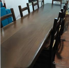 TAVOLO FRATINO IN NOCE MASSELLO 300 cm.