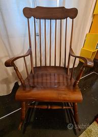 Sedia a Dondolo Vintage 