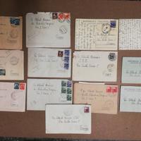 Buste affrancate, cartoline francobolli 1940 1950