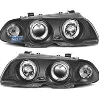 FARI BMW E46 4 PORTE 98-01 ANGEL EYES CCFL FONDO N