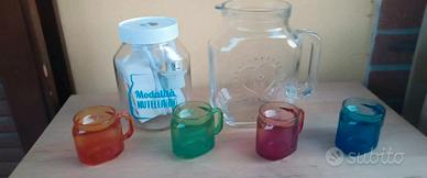 Lampada più caraffa grande e 4 tazzine  Nutella