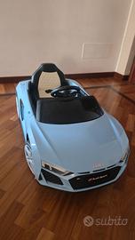 Macchina Elettica bambini Audi R8  Sport Celeste