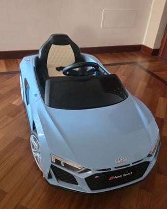 Macchina Elettica bambini Audi R8  Sport Celeste