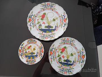 3 Piatti da parete ceramica la vecchia faenza