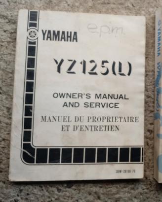 Yamaha yz 125 manuale 