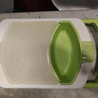 Tagliere Allungabile 3 in 1 con Vassoio Scolapast