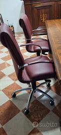 6 sedie pelle ufficio come nuove