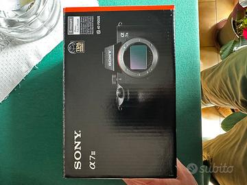 Fotocamera Sony A7iii solo corpo macchina