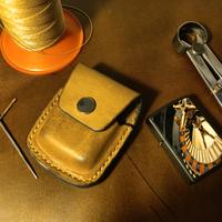 Custodia in pelle per accendini Zippo