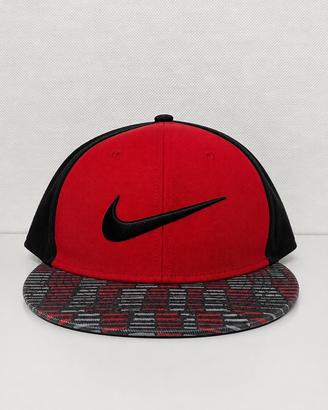 Nike True Snapback  Rosso Nero One Size - Vintage