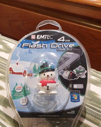 FLASH DRIVE USB 2.04 GB PUPAZZO DI NATALE
