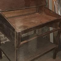 Scrittoio in legno stile francescano 1900