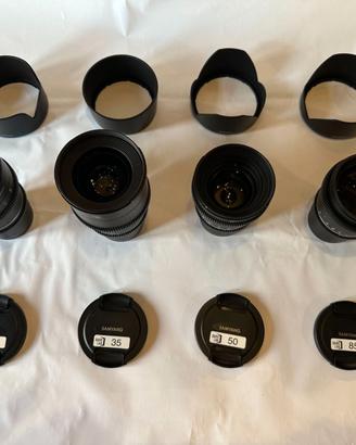 kit Samyang Cine Sony E  24-35-50-85 + ND variable