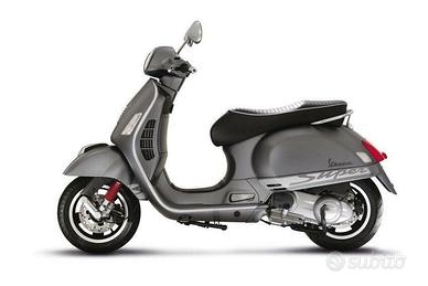 ADESIVI ARGENTO OPACO VESPA GTS SCRITTA SUPER TRAS