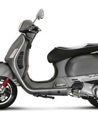 ADESIVI ARGENTO OPACO VESPA GTS SCRITTA SUPER TRAS