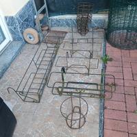 porta vasi ferro battuto