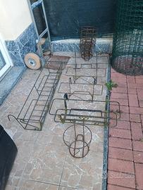 porta vasi ferro battuto