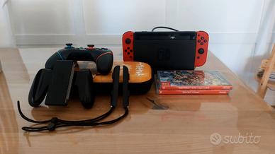 Nintendo Switch + giochi + custodia 