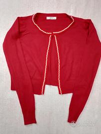 Coprispalle Rosso con Perle Cosmoda Taglia S/M - c