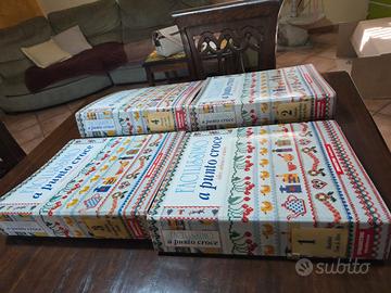 Libri punto croce facilissimo Deagostini