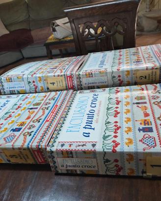 Libri punto croce facilissimo Deagostini