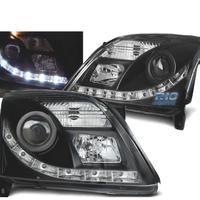 FARI OPEL VECTRA C 02-05 LUCE DIURNA A LED NERI
