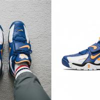 Nike Air Barrage Mid Blue Orange Sneakers Basket