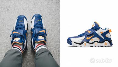 Nike Air Barrage Mid Blue Orange Sneakers Basket