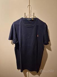 T-shirt uomo Polo Ralph Lauren blu TG L 