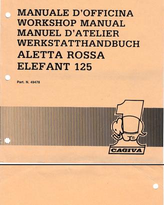 Manuale officina Cagiva Elefant/ Aletta Rossa 125