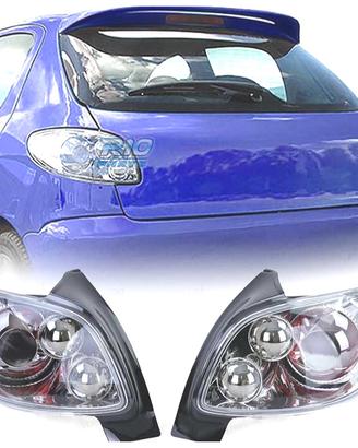FANALI PEUGEOT 206 98-09 FONDO CROMATO