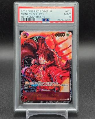 PSA 9 Monkey D. Luffy ST01-012 1st Anniversary JAP