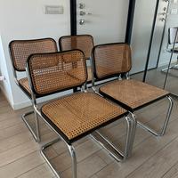 4 sedie cesca di Marcel Breuer