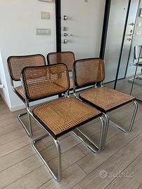 4 sedie cesca di Marcel Breuer