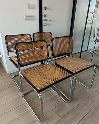 4 sedie cesca di Marcel Breuer