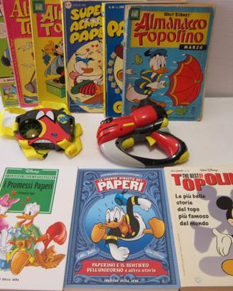 FUMETTI PAPERINO TOPOLINO PISTOLA LASER PAPERINIK
