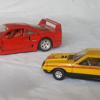 Bburago Ferrari F40 1:18 + Mustang Cobra 1:24