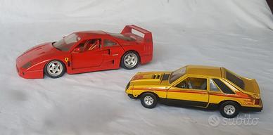 Bburago Ferrari F40 1:18 + Mustang Cobra 1:24