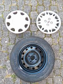ruota di scorta completa Renault raggio 14
