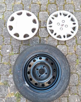 ruota di scorta completa Renault raggio 14