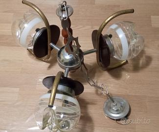 Lampadario vintage anni '70