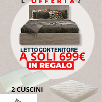 letto matrimoniale contenittore