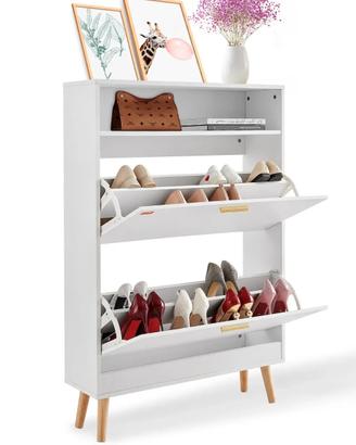 Scarpiera 2 Ripiani Ribalti Scarpiera per Ingresso