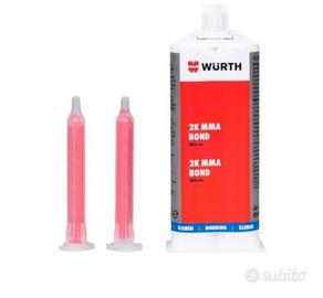 Adesivo bicomponente MMA x plastica metalli Wurth