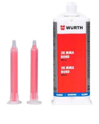 Adesivo bicomponente MMA x plastica metalli Wurth