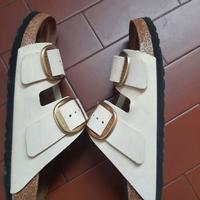 Birkenstock Arizona big buckle ecru 40