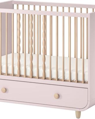 Lettino IKEA Myllra Rosa - Con materasso