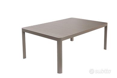 Tavolo allungabile da 195 a 255 cm. in alluminio