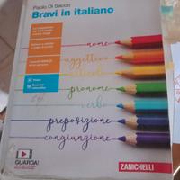 libro scolastico " bravi in italiano "