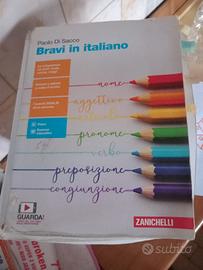 libro scolastico " bravi in italiano "